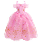 2026 Kid England Style Belle Deluxe Princess Costume Carnival Apparel Birthday Party Carnival Beauty and Beast Cosplay Dress