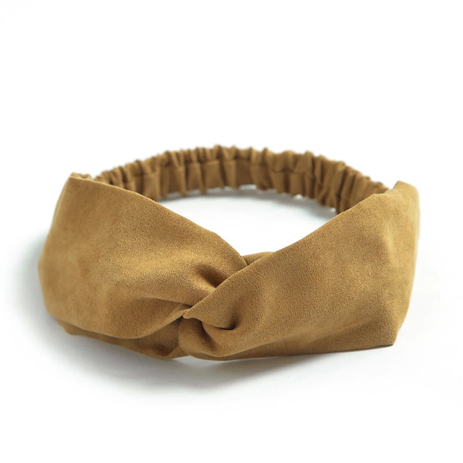 Cross Turban Solid Headbands for Women Twist Knotted Boho Suede Hair Bands For Girls Sweet Bow Headwrap Vintage Hair Accessories