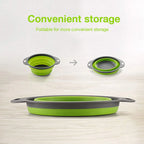 Silicone Vegetable and Fruit Cleaning and Drainage Basket  Cleaning Basket 1PCS Folding Water Filter Net Kitchen Gadgets