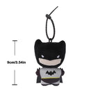 9cm Soft Plush Keychain DC Justice League Batman Superman Harley Quinn Joker Cute Cartoon Movie Dolls Creative Christmas Gifts