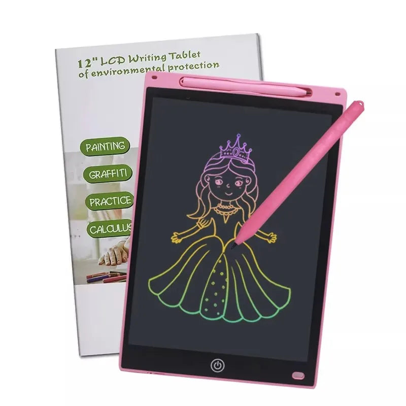 12 inch LCD Early coaching board light energy drawing board Colorful children's electronic handwriting board Birthday gift