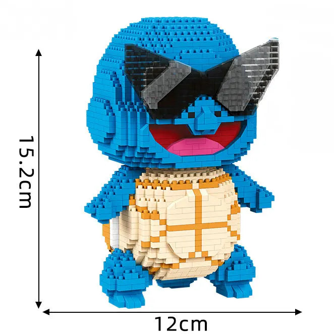 Pokemon Building Blocks Small Cartoon Mini Block Pikachu Charizard Eevee Mewtwo Anime Assemble Action Model Dolls Boys Toys