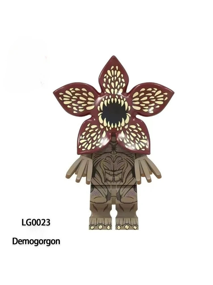 I4Pcs/Set The Horror TV Dustin Mike Lucas Will Demogorgon Model Building Blocks Enlighten Action Figure Bricks Toys For Children