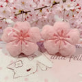 Cherry Blossom Plush Doll Pendant 2026 Pink Flower Keyring Kawaii Car Hanging Decoration for Girls Backpack Ornament