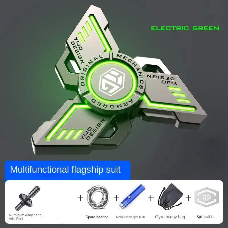 Glow. Metal EDC Fidget Spinner Fidget Toy Stress Relief Pressure Relief. Hand Toy Cool Spinning Top Adult Gift for Boys