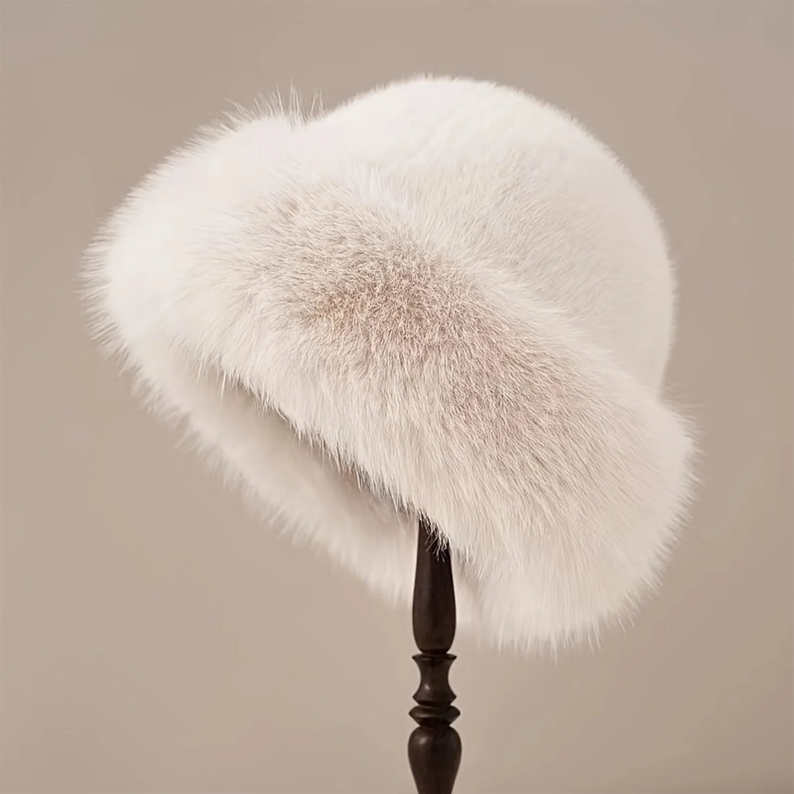 Plush Warm Mongolian Fur Winter Hat with Ear Protection