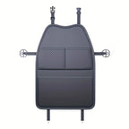 New Car Seat Protection Cover Car Seat Kick Proof Pad with Pockets PU Auto Seat Back Storage Bag Multi-functional Tablet Holder