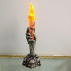 Halloween Decoration Ghost Festival Atmosphere Layout Props Plastic Ghost Hand Skeleton Light LED Luminous Candle Light