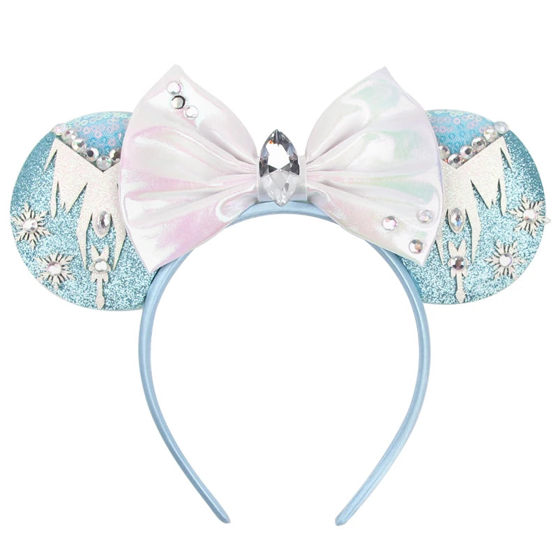 Nieuwste Mickey Mouse Oren Hoofdband Kid Adult Festival Party Pailletten Strik Haarband Vrouwen Baby Girl Party Haar Accessories