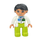Big Size Figures Building Block Doll Family Farmer Pirate Worker Doctor Policemen Large Brick Compatible Build House Duploes Toy