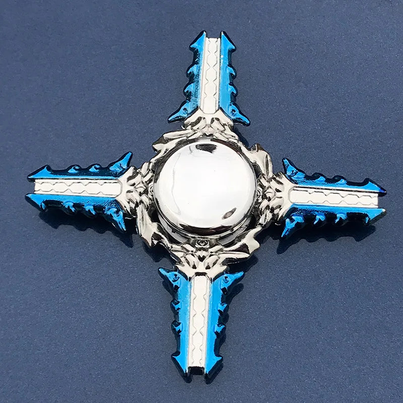 Fidget Spinner Anime Game Cartoon Fingertip Gyroscope Metal Zinc Alloy Mute Hand Spinner Smooth Electroplate Stress Relief Toys