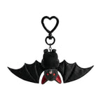 Plush Black Bat Keychain Gothic Transformable Bat Key Ring Pendant Backpack Bag Purse Charm Halloween Gift Gothic Bat Keyring
