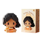 Disney 214 style Winnie LinaBell StellaLou Building Blocks Princess Cartoon Figrues Bricks Children's Assembly Toys Model Gift