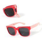 Square Frame Kids Sunglasses Fashion UV 400 Outdoor Foldable Sunglasses Children Eyewear for Toddler Boys and Girls