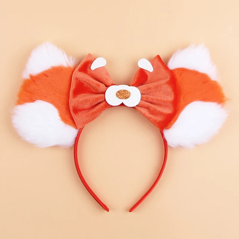 Nieuwste Mickey Mouse Oren Hoofdband Kid Adult Festival Party Pailletten Strik Haarband Vrouwen Baby Girl Party Haar Accessories