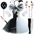 The Clown Costume Terrifier Art Girl Black White Fancy Tutu Dress Horror Joker Dress for Girls Halloween Carnival Party Costumes