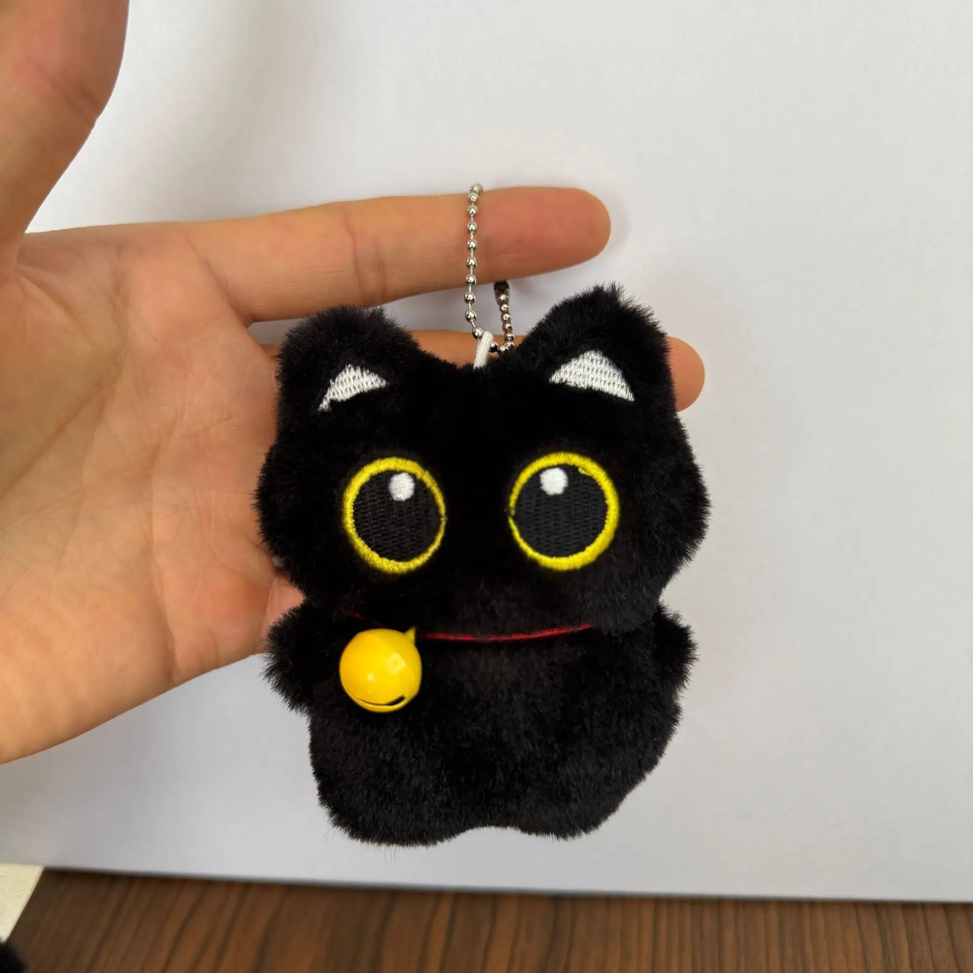 Assorted Style Black Cat Plush Shape Bag Charm Cute Black Cat Plush Toy Keychain Backpack Hanging Bag Decoration Holiday Gifts