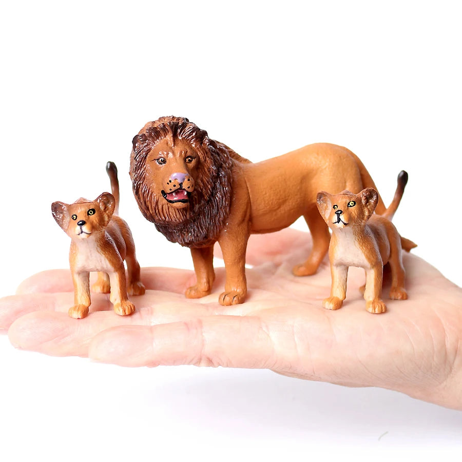 Simulation Mini  Farm Poultry Puppy Crocodile Pegasus Monkey Bird Wildlife Figurine Animal Model Sets Education Kid Toys