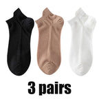 3Pairs Men's Socks Thin Breathable Comfy Deodorant Sweat-absorbing Low Cut Ankle Sports Sock Casual Ultra-thin Business Sox
