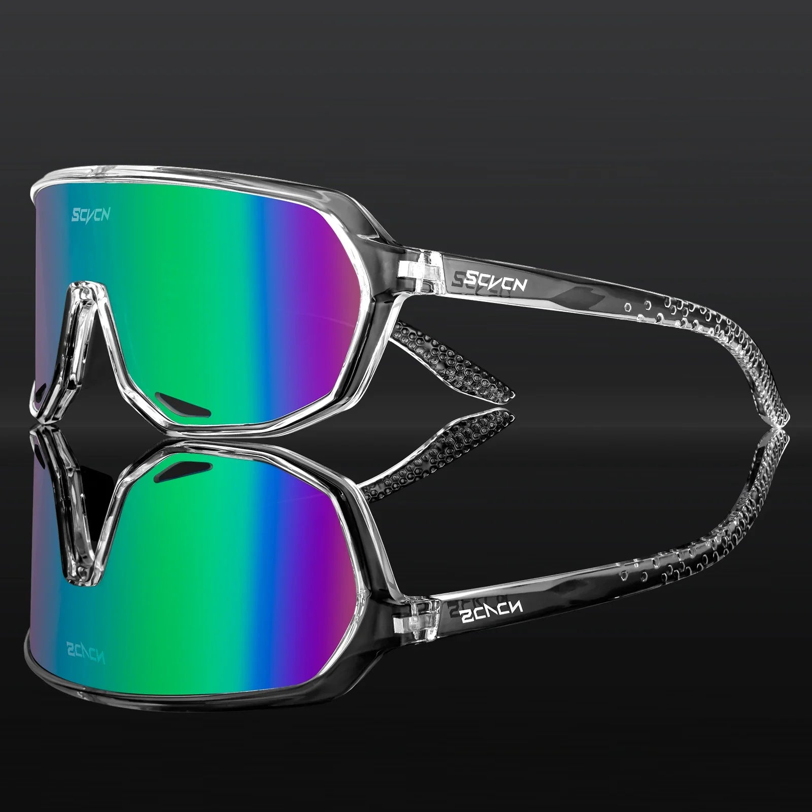 SCVCN Hiking Eyewear Sports Glasses for Men MTB Bike Bicycle Sports UV400 Hunting Driving Cycling Glasses Fashion Sunglasses