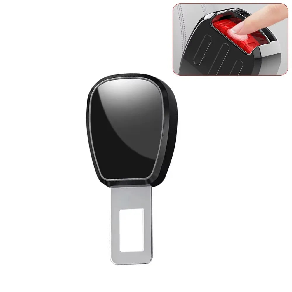 1/2PCS Car Seat Belt Clip Extender Safety Seatbelt Lock Buckle Plug Thick Insert Socket Extender Safety Buckle For Tesla Porsche