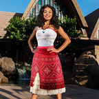 Women Movie Cosplay Moana Costume Tassel Skirt Outfits Ocean Adventure Princess Dress For Adult Girl Carnival Halloween Dress Up