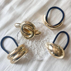 2024 Design Geometric Glossy Gold Silver Color Metal Eggshell Hairgrips Barrettes for Women Girls Party Hairwear