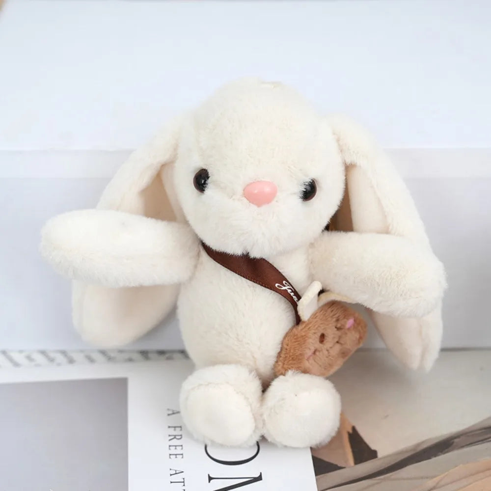15cm Rabbit Fur Keychain Women Bag Car Key chain Pendant Decoration Jewelry Bags Hangings Accessories Gifts