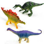12pcs/set Updated Simulated Solid Dinosaurs Toy Model Realistic Brachiosaurus Tyrannosaurus Rex Toys For Children Christmas Gift