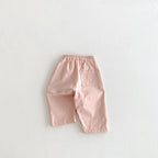 Children's Pants Baby Boys Pants Spring Summer Toddler Girls Legging Pocket Boy's Trousers Elastic Waist Casual Pants 0-6 Yrs