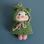 Cartoon Animal Doll Series Handmake Crochet Keychain Cute Sheep Doll Keyrings Crochet Puppy Keychains Gifts Custom Accessories