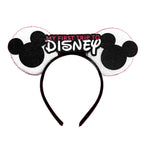 Mouse Ears Headband Cartoon Sequin Bows Headband Birthday Party Christmas Halloween Princess Cosplay Costume For Women Adult