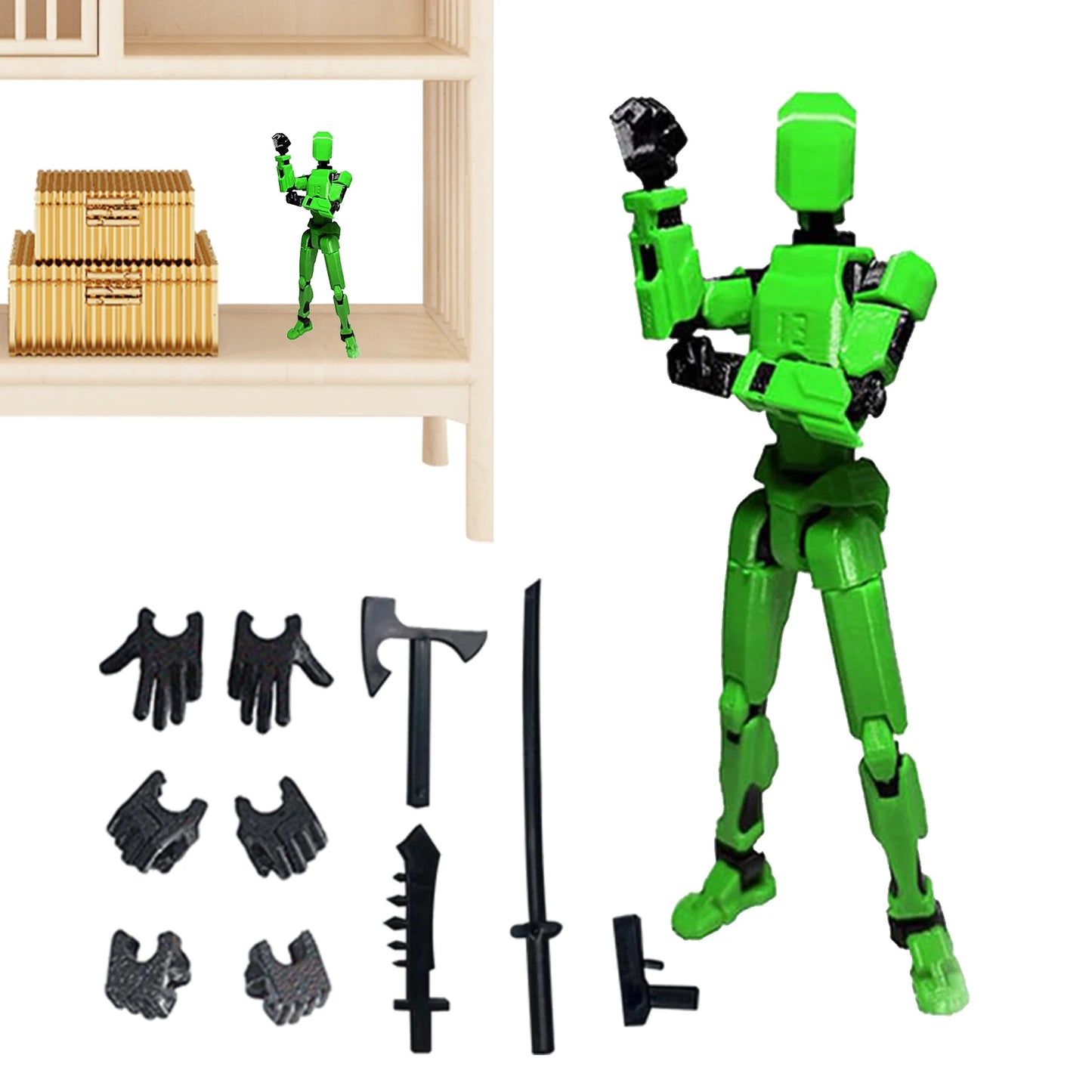 Articulated Action Figure Dummy with 13 Movable Joints