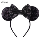 2026 Chic Embroidery Sequin Ears Headband Classical DOT Bow Hairband For Girls Women Party Head Wear Kids DIY Hair Accessories
