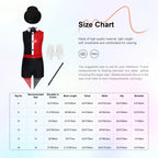 Girls Ringmaster Magician Costume Long Sleeve Leotard Circus Dress Halloween Lion Tamer Theme Carnival Party Fancy Dress Up