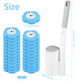 18/36Pcs Disposable Toilet Brush Wall Mounted Toilet Brush with Replacement Head Cleaning Set Home Bathroom WC Accessories