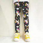 Print Kids Baby Girl Leggings Spring Summer Children Stretch Slim Pants for 2-11 Years