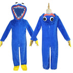 Hot Halloween Carnival Blue Mouth Monster Role Playing Costume Time Game jumpsuit Kigurumi Plush Toy Children's Party Christmas