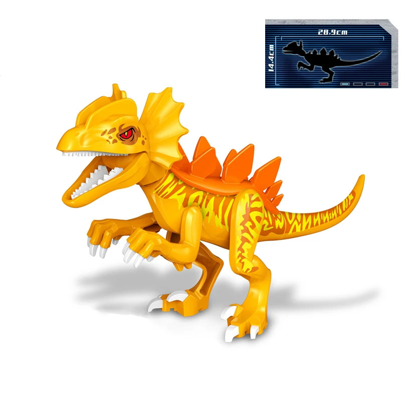 Brutal Raptor Building Jurassic Blocks World 2 MINI Dinosaur Figures Bricks Dino Toys For Children Dinosaurios Christmas
