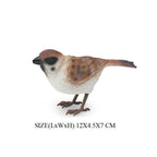 Simulation Bird Animal Kingfisher Robin Magpie Pigeon Hummingbird Model Action Figure Garden Decoration Miniature Figurines Toys