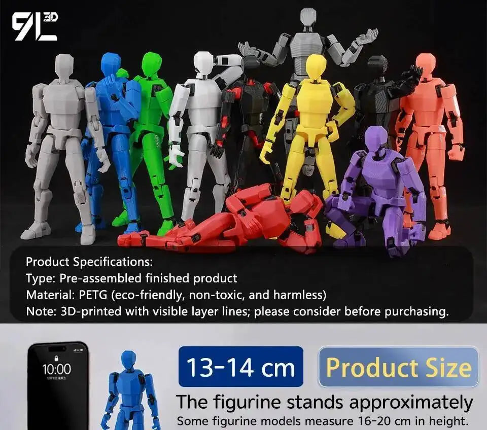 9L3D Dummy13 Horror Game Figure Realistic Anime Model Toys Articulated Joints Classic Collectible Desktop Ornament Surprise Gift
