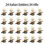 40/set World War II military building blocks National army soldier Character weapon assembly building block Children's toy gifts
