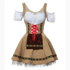 Couples Oktoberfest Costume Parade Tavern Bartender Waitress Outfit Cosplay Halloween Carnival Party Fancy Dress