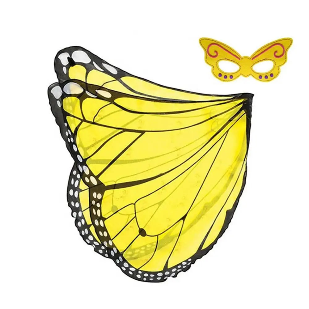 Halloween Kids Butterfly Costume Mask Cloak Children's Butterfly Elf Angel Wings Christmas Stage Cosplay Performance Costumes