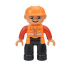 Big Size Figures Building Block Doll Family Farmer Pirate Worker Doctor Policemen Large Brick Compatible Build House Duploes Toy