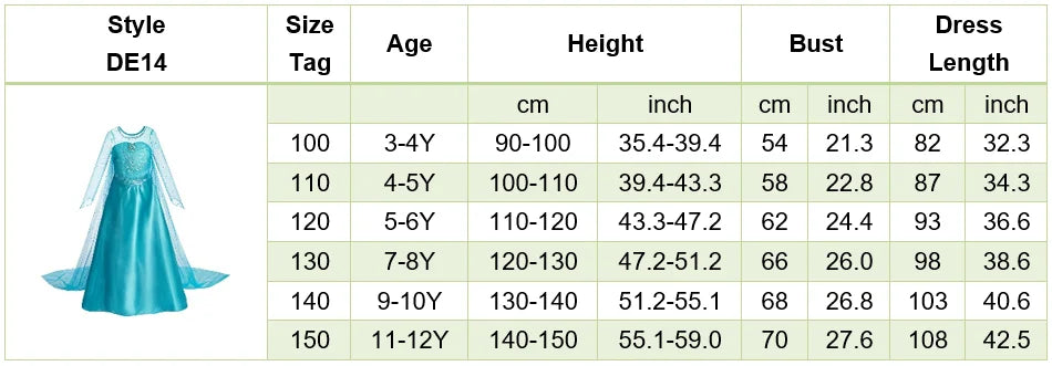 Girls Elsa Anna Dress Children Princess Carnival Dress Kids Jasmine Rapunzel Pageant Flower Disguise Birthday Cosplay Costume
