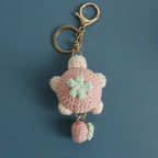 Ocean Series Animal Doll Crochet Keychain Handmaking Knitted Tropical Fish Keyrings Crochet Shark Doll Keychain Custom Accessory