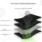 1Pair Bamboo Charcoal Antibacterial Shoes Insoles Plant Deodorant Running Sports Insole for Feet Thick Shock Absorbing Shoe Sole