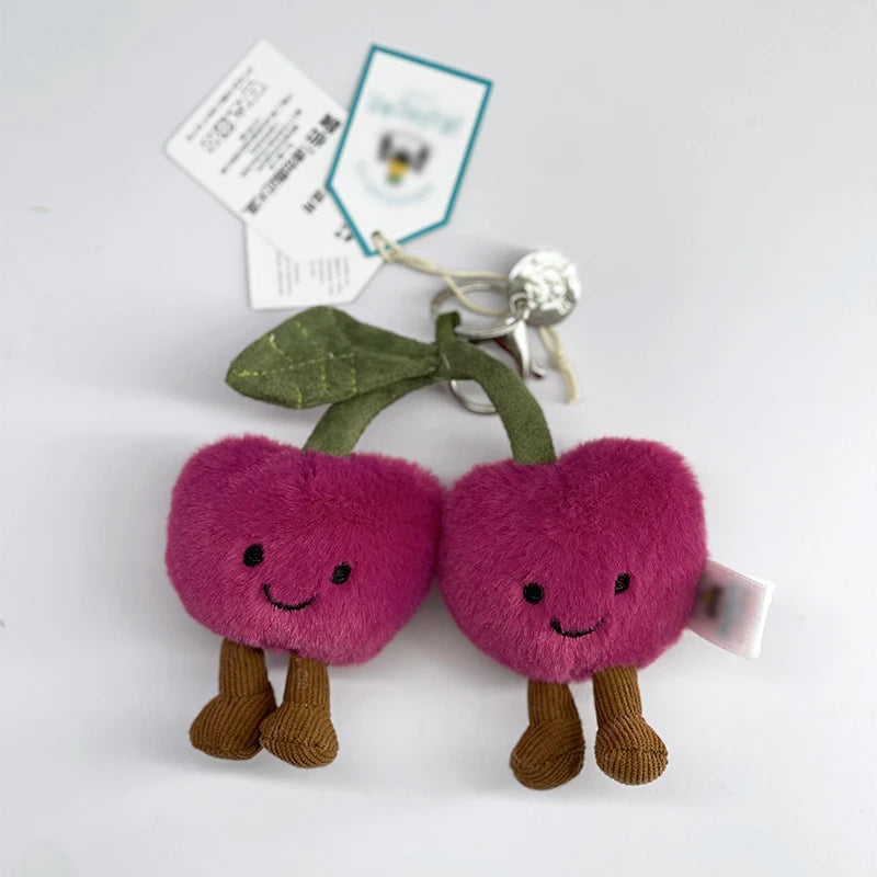 JC Golf ball plush keychain, grape keychain, jellyfish plush toy, hippopotamus, and plush elephant JC bag keychain
