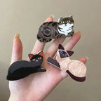 1/2/3/5pcs cat hairpin lady cute little hairpin short long hair hairpin for daughter lover girl school partner